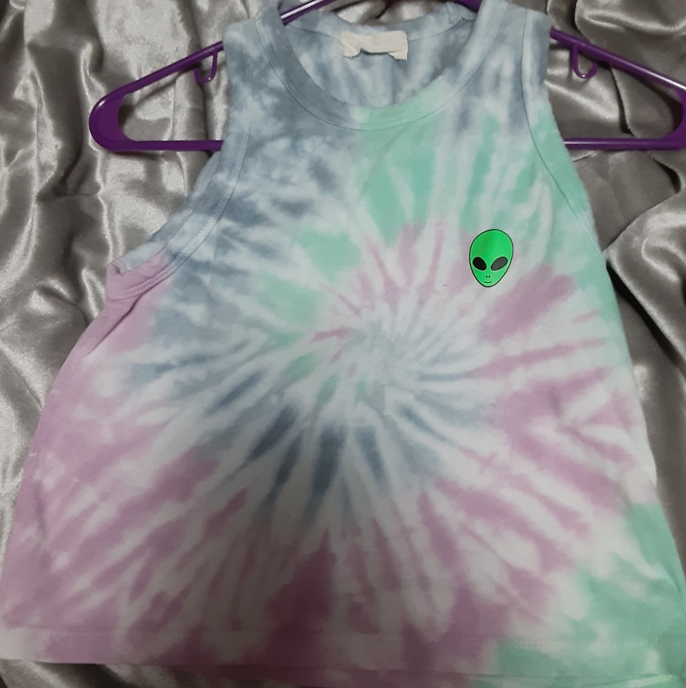Tie dye crop top size small